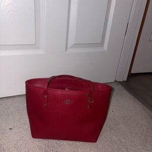 Coach Cherry Red Tote Bag